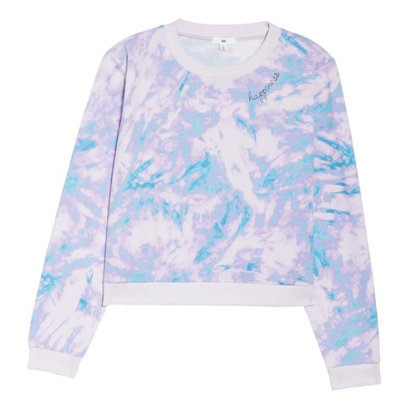 BP. Tie Dye Crewneck "Happiness" Sweatshirt - NWT - Picture 5 of 5